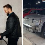 GMC Truck’s Battery Gives Out At Gas Station Parking Lot. Then The Driver Find A Creative Solution For An Emergency Charge