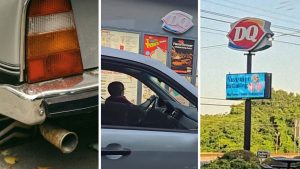 Woman’s Muffler Falls Off After She Hits A Bush. Then She Just Keeps Driving: ‘She’s Still In Line To Get A Dairy Queen Blizzard’